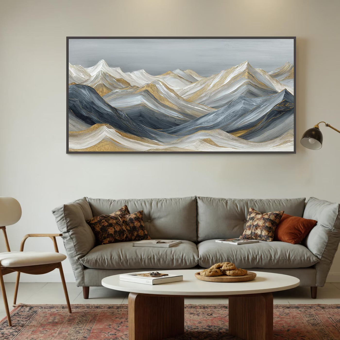 Textured Mountain Opulence | Gilded Peaks