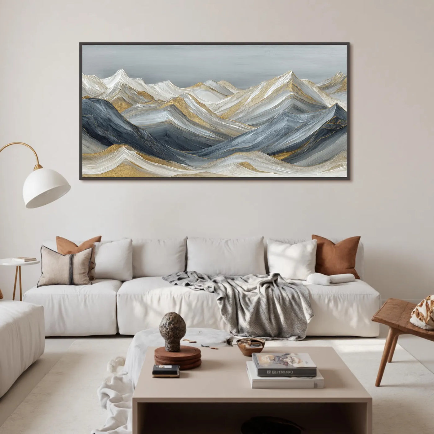 Textured Mountain Opulence | Gilded Peaks