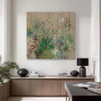 Textured Floral Whimsy | Green Beige