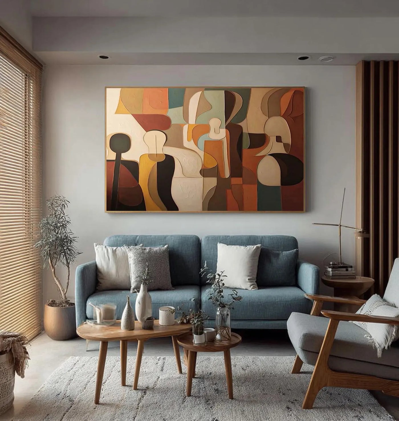 Textured Figurative Composition | Earth Hues