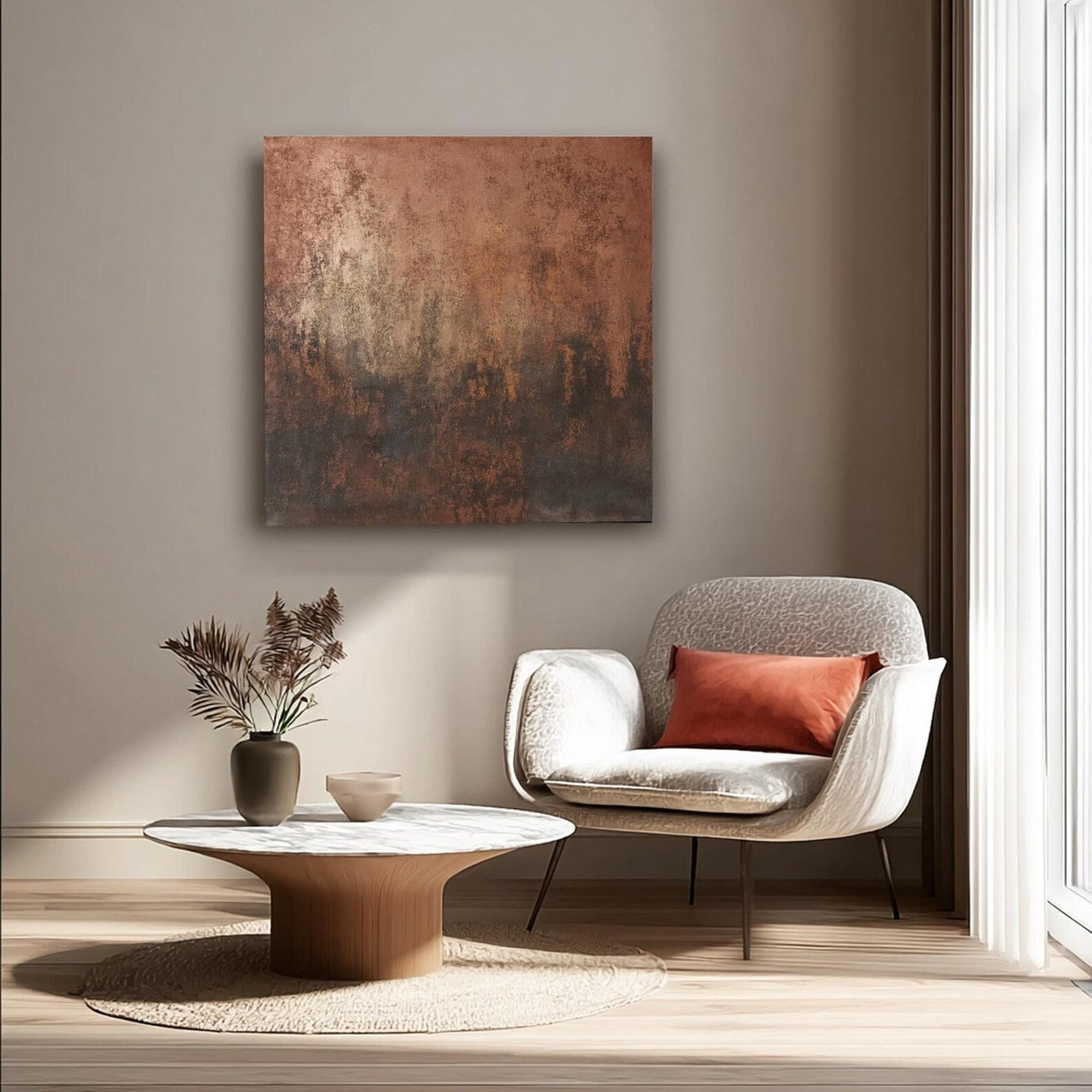 Textured Earthy Opulence | Brown Gold