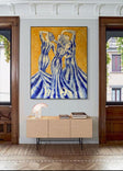 Textured Dance Trio | Golden Backdrop