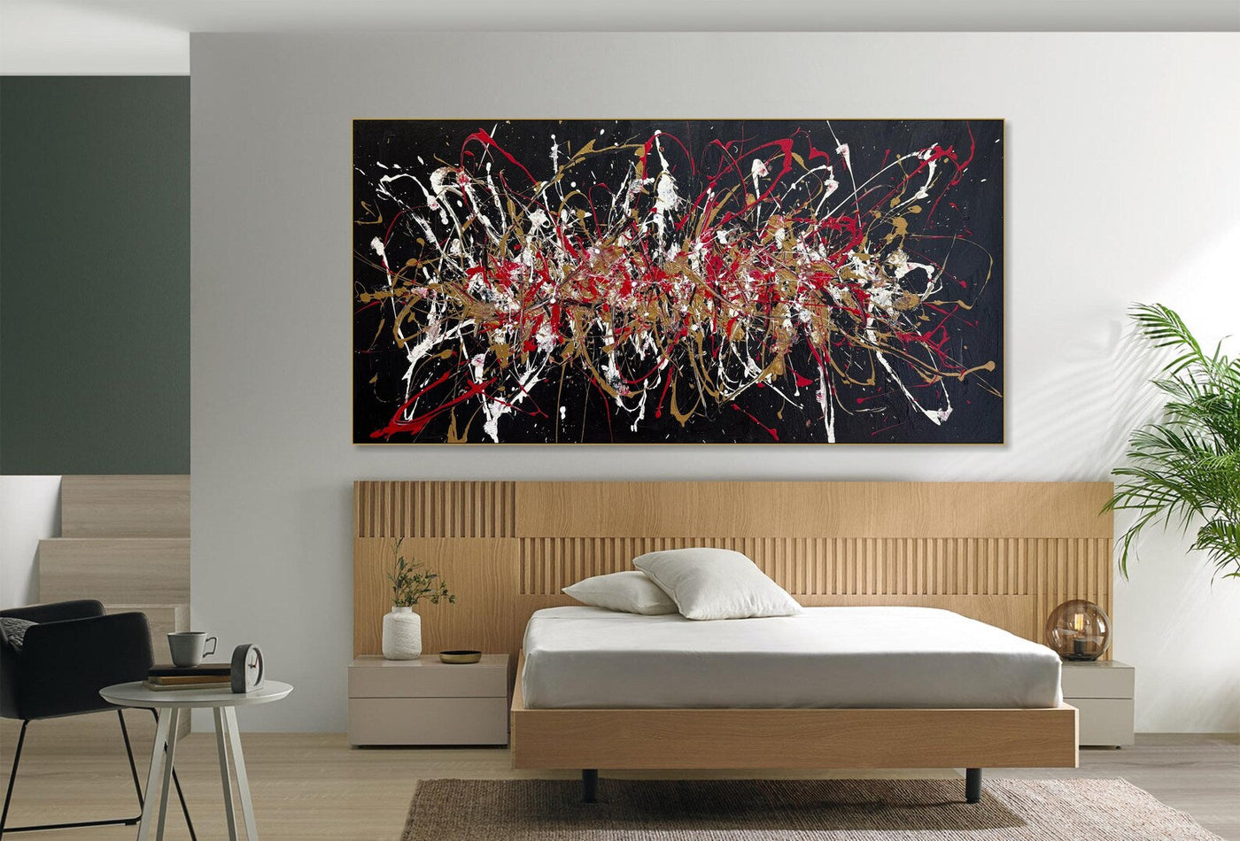Textured Splatter Opulence | Black Backdrop