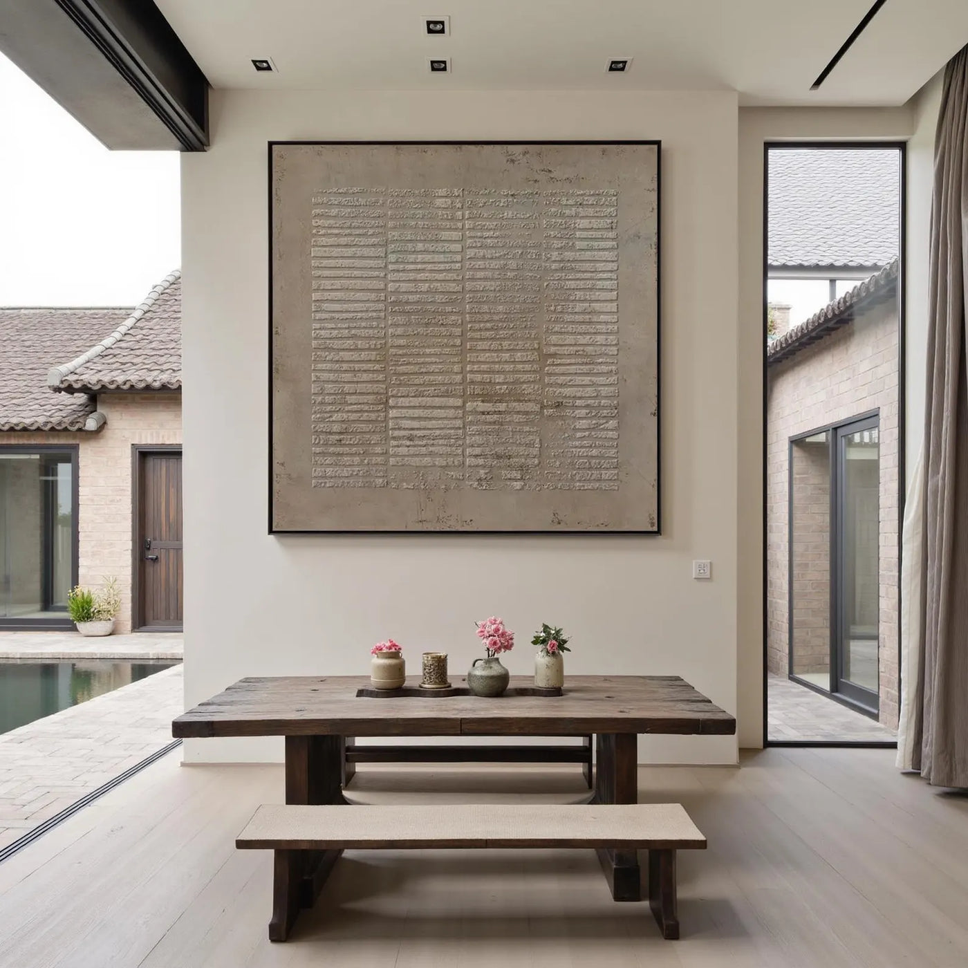 Textured Geometric Art | Understated Sophistication