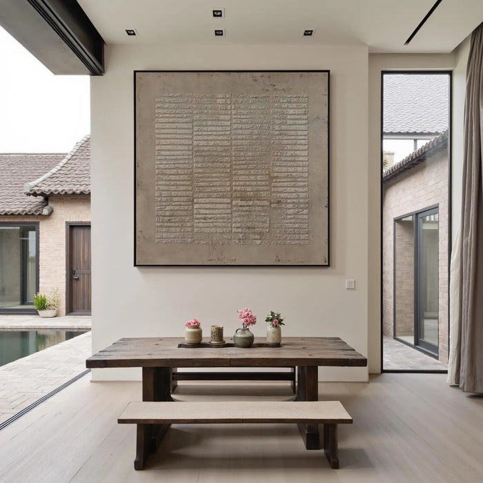 Textured Geometric Art | Understated Sophistication