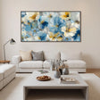 Textured Floral Opulence | Azure Blooms