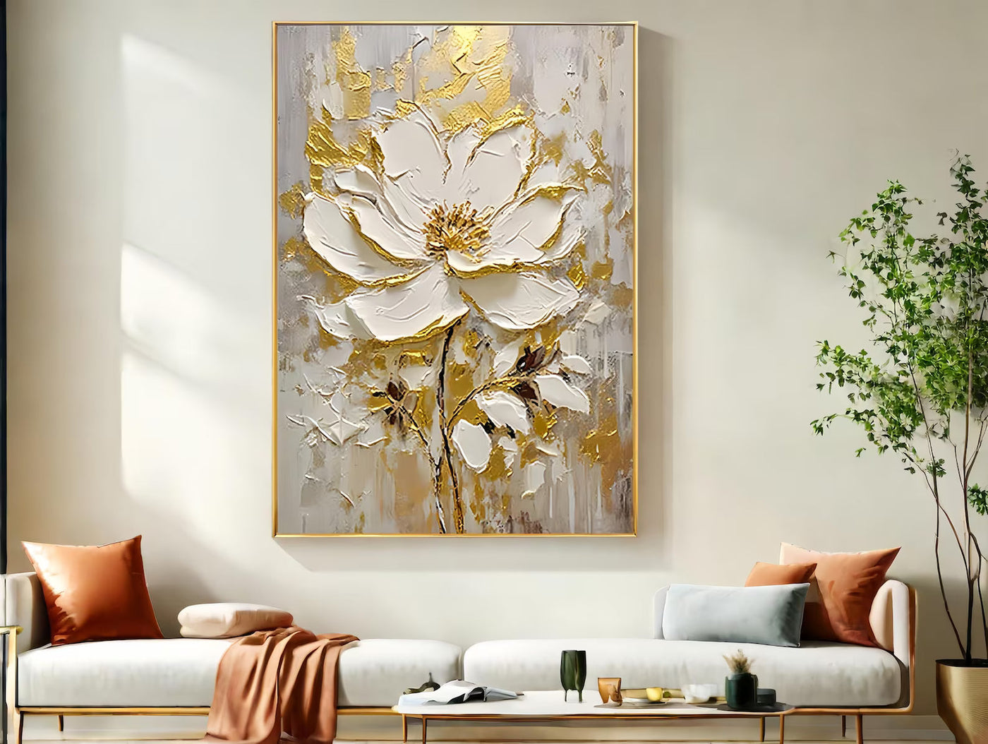 Textured Magnolia Opulence | Aureate Alabaster