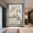 Textured Equine Grace | White Gold
