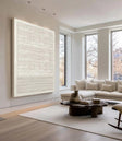 Textured Minimalist Grandeur | White Weave
