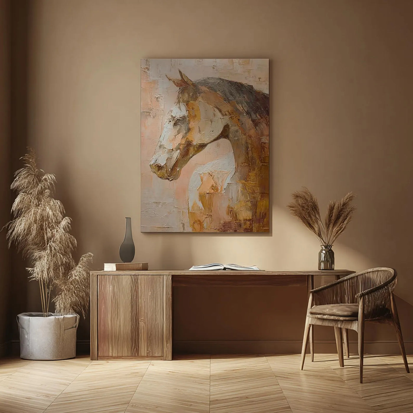 Textured Equine Opulence | Chestnut Steed
