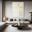 Textured Minimalist Grace | Cream Lines