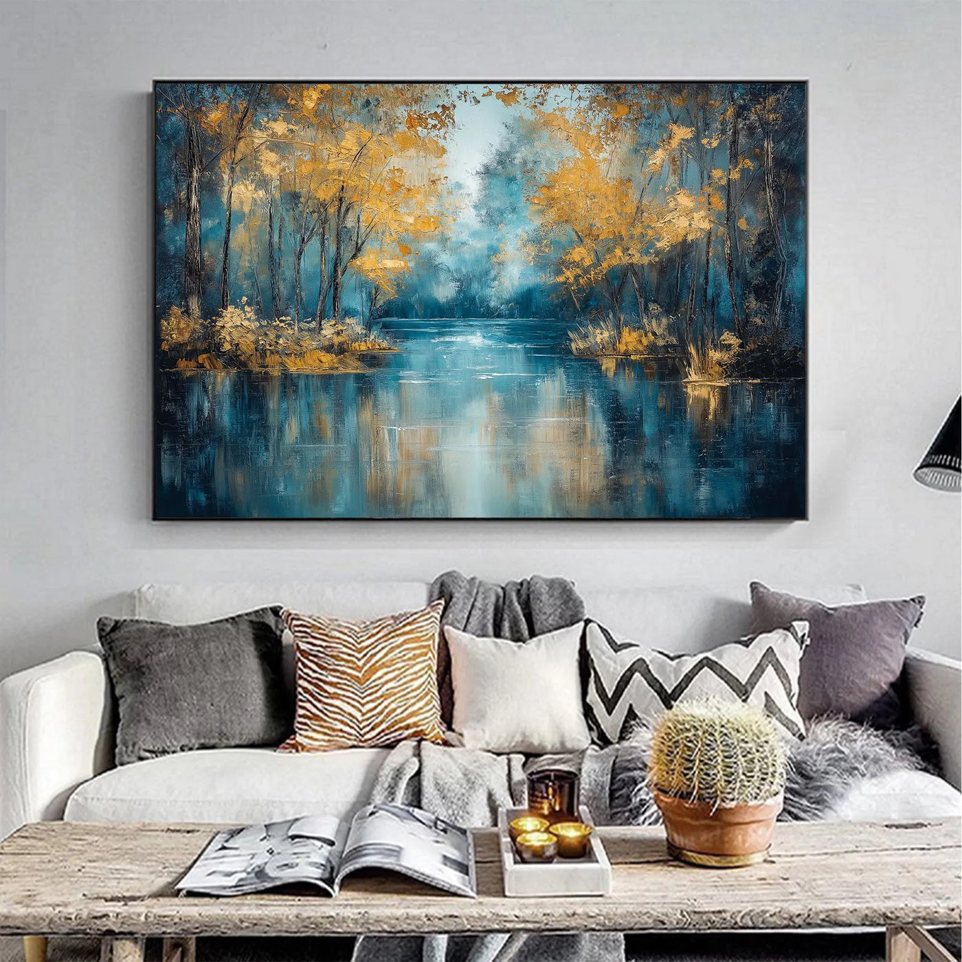 Textured Woodland Glow | Golden Foliage
