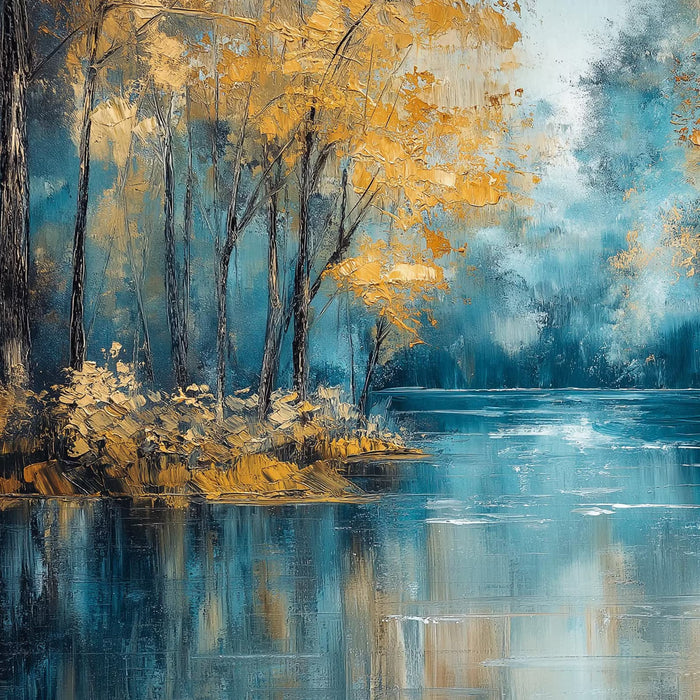 Textured Woodland Glow | Golden Foliage