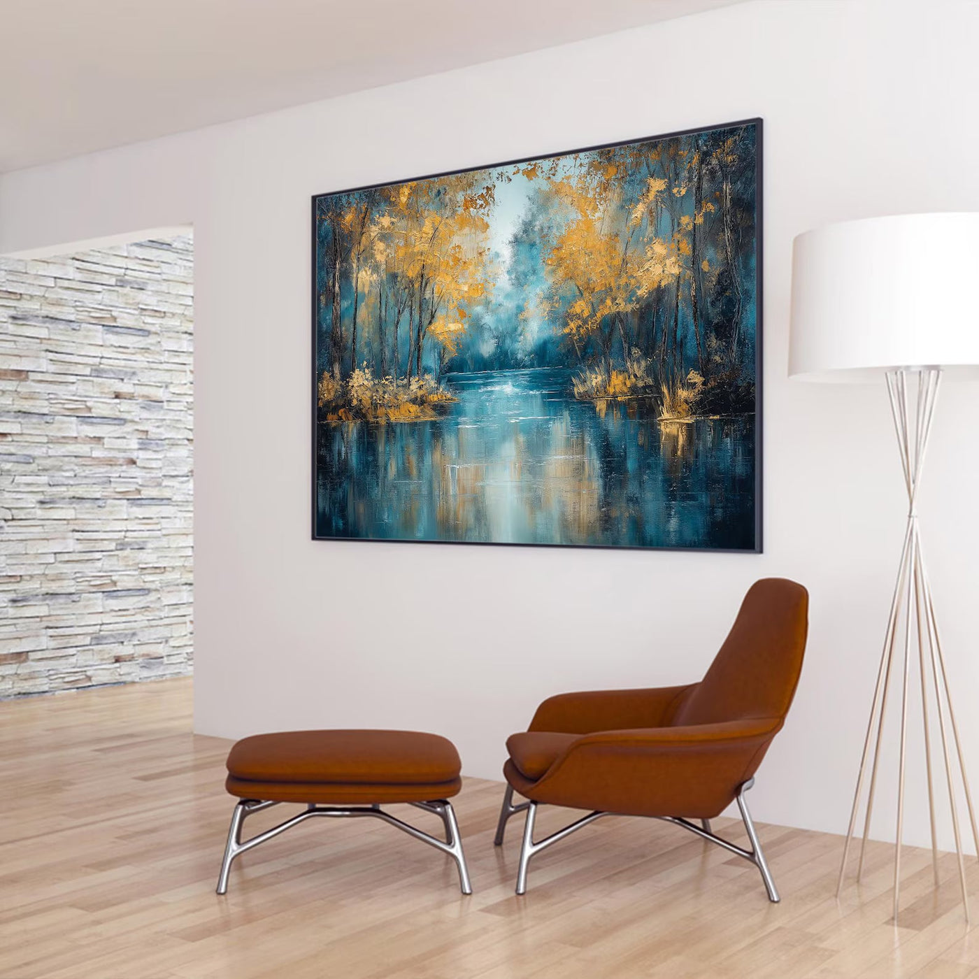 Textured Woodland Glow | Golden Foliage