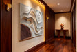 Textured Geometric Flow | Brown Beige