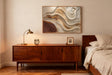 Textured Geometric Flow | Brown Beige