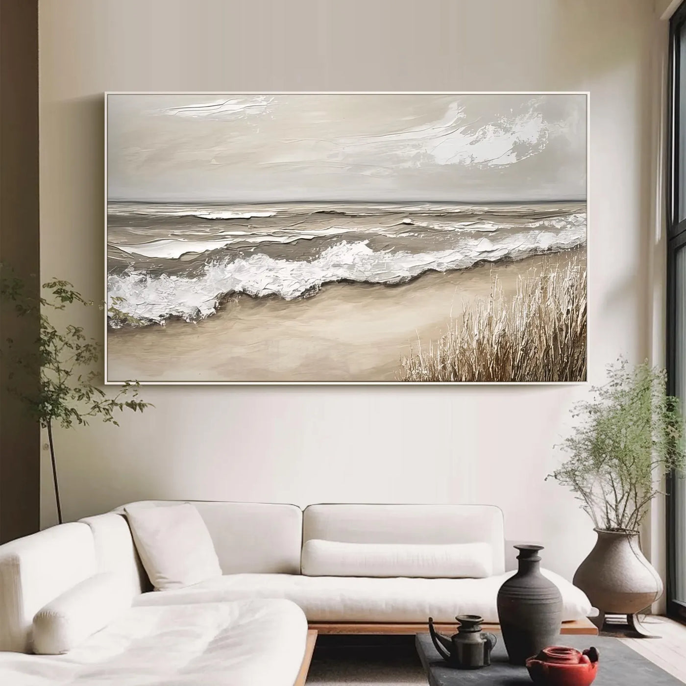 Textured Coastal Swell | Neutral Tones