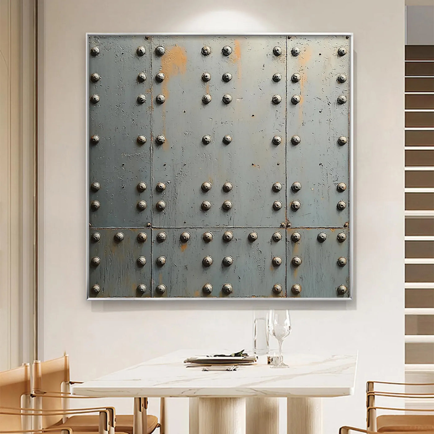 Textured Industrial Patina | Rivet Panels
