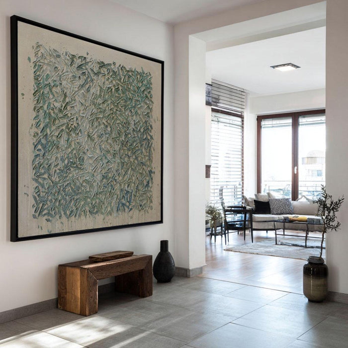 Abstract Teal Texture Art | Modern Refinement