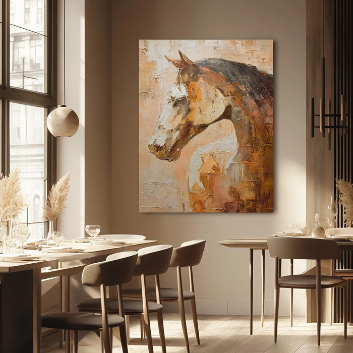 Textured Equine Opulence | Chestnut Steed
