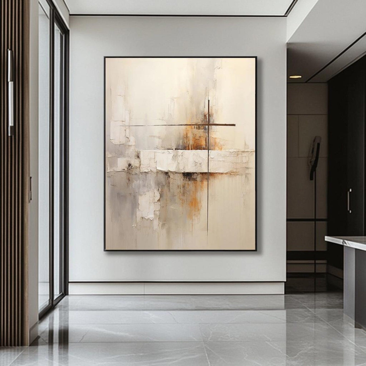 Textured Abstract Serenity | Warm Undertones