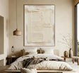 Textured Ivory Serenity | Linen Relief