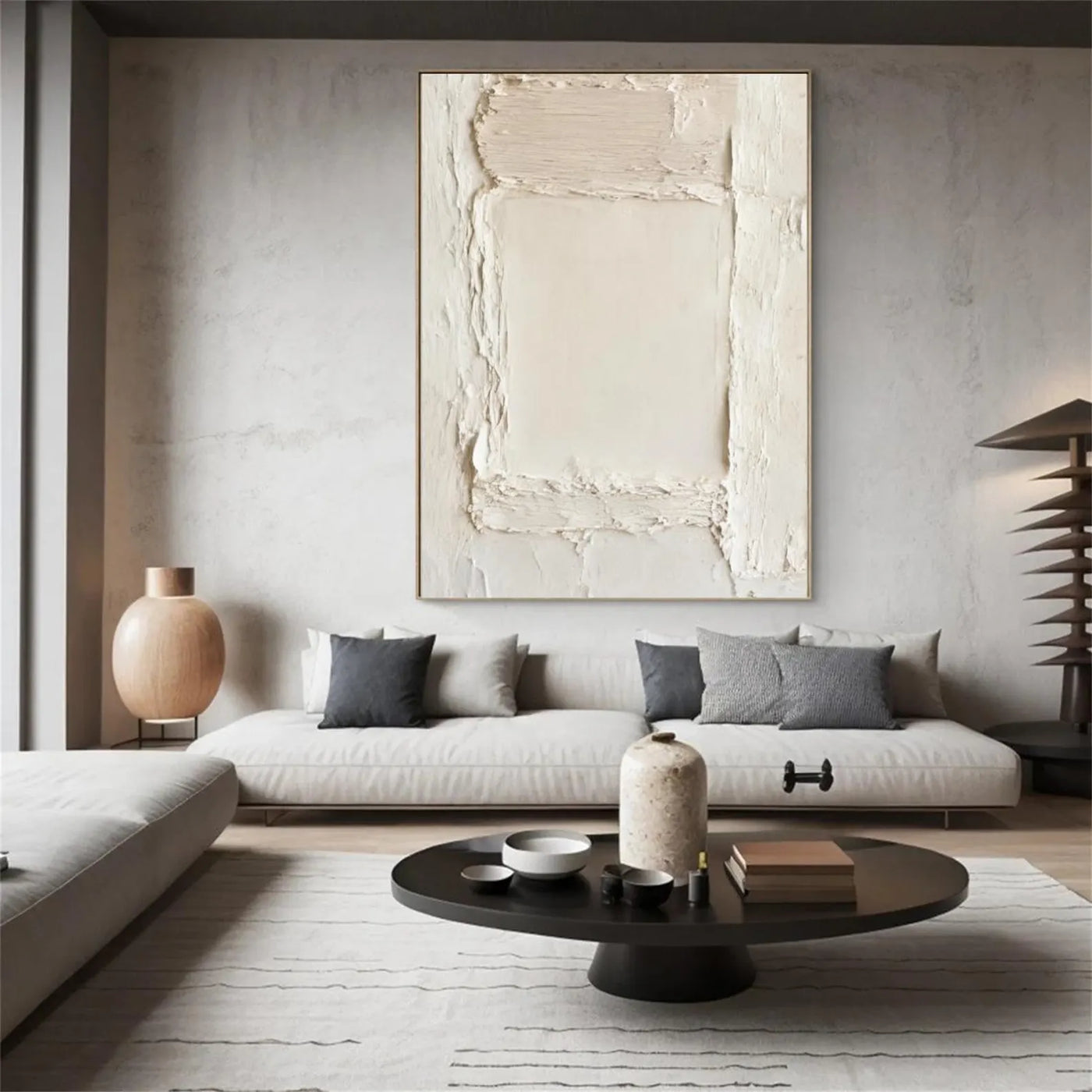 Textured Minimalist Elegance | Cream Textures