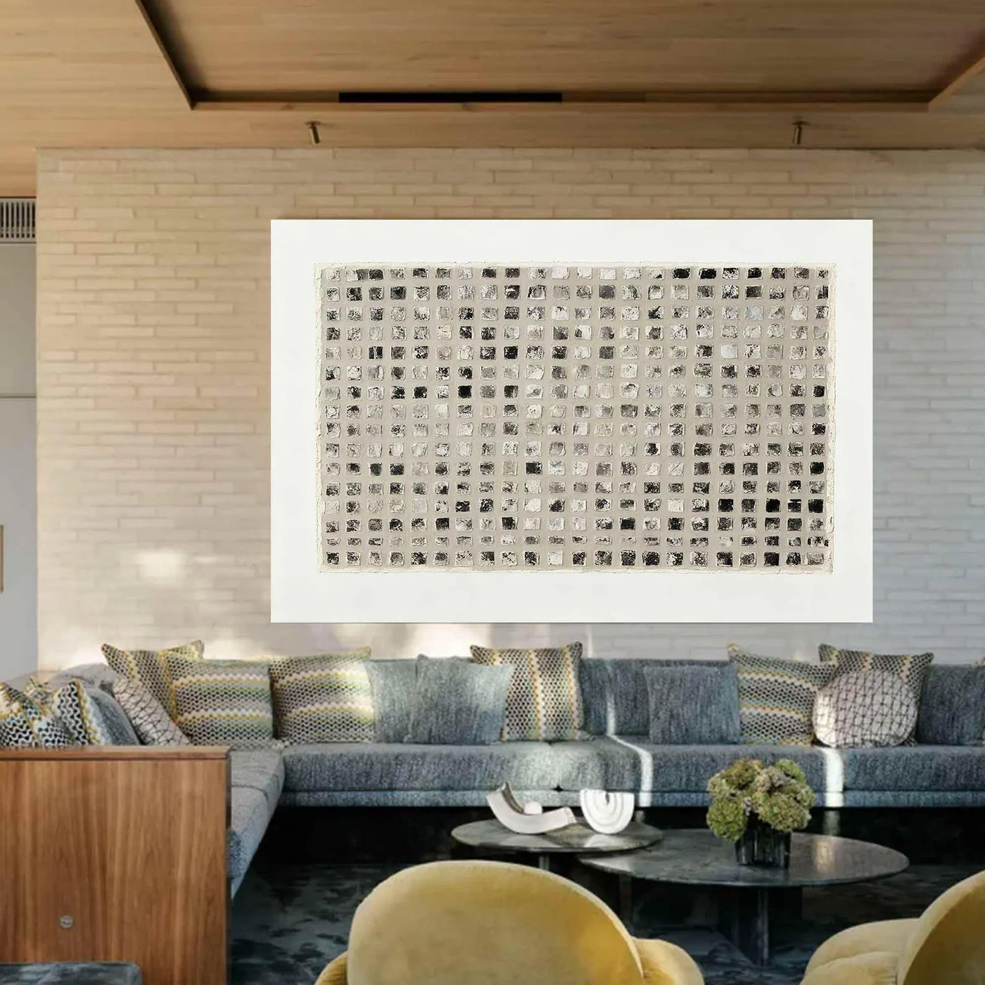 Textured Tessellated Opulence | Grisaille Quadrate