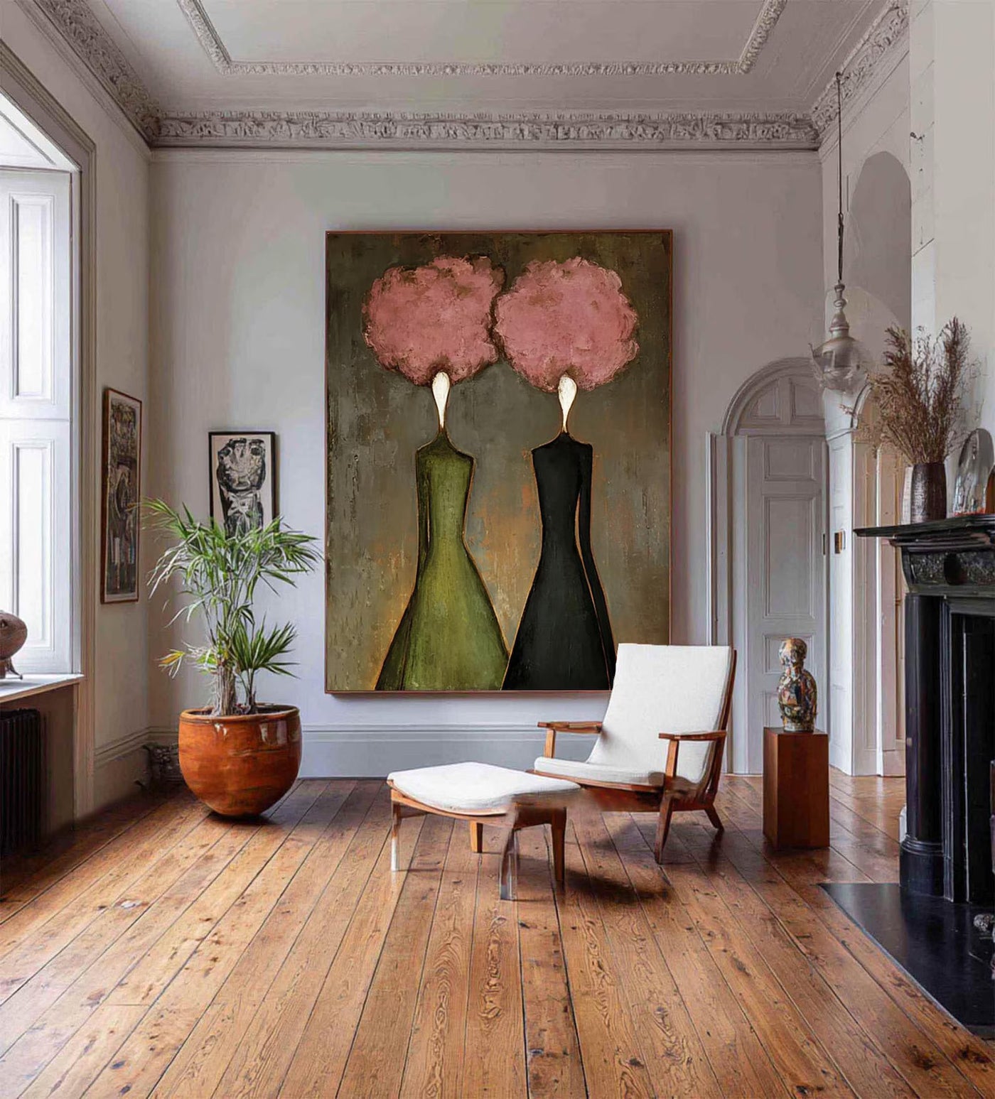 Textured Floral Duality | Pink Duo