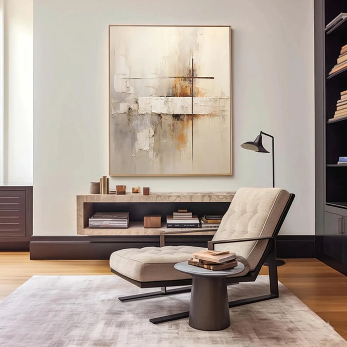 Textured Abstract Serenity | Warm Undertones