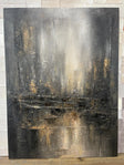Textured Dark Grandeur | Gold Streaks