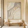 Textured Flowing Elegance | Gold Accents