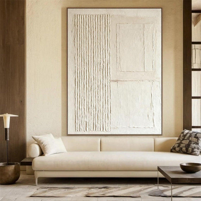 Textured Geometric Serenity | Neutral Tones