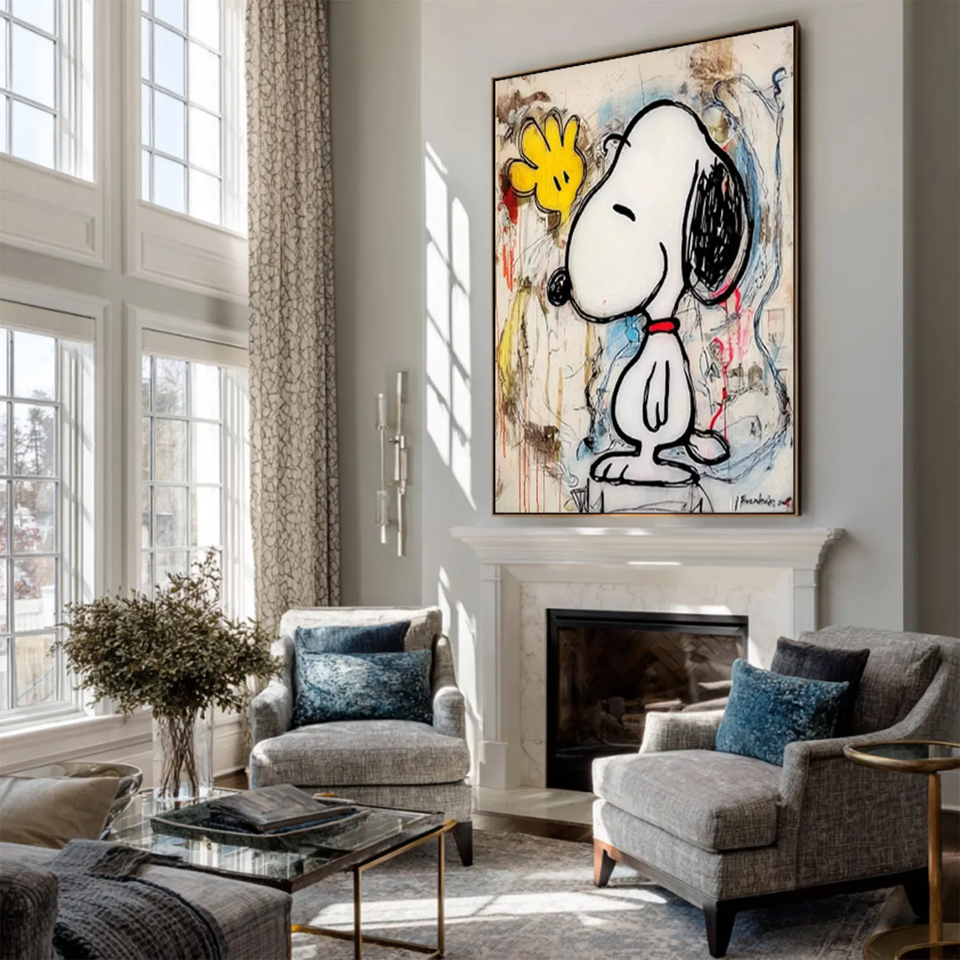 Textured Graffiti Duo | Snoopy Buddy