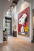 Textured Red Graffiti | Snoopy Bloom