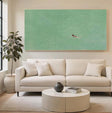 Minimalist Aquatic Serenity | Green Swim