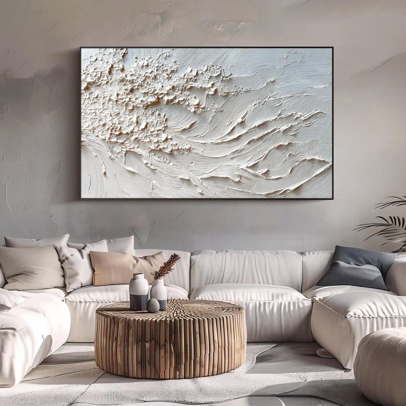 Textured Wave Serenity | Pale Hues