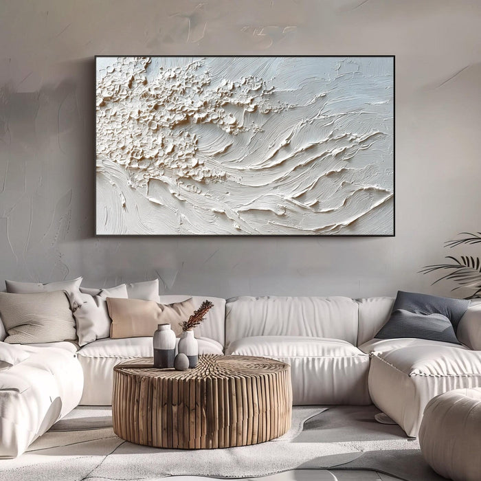 Textured Wave Serenity | Pale Hues