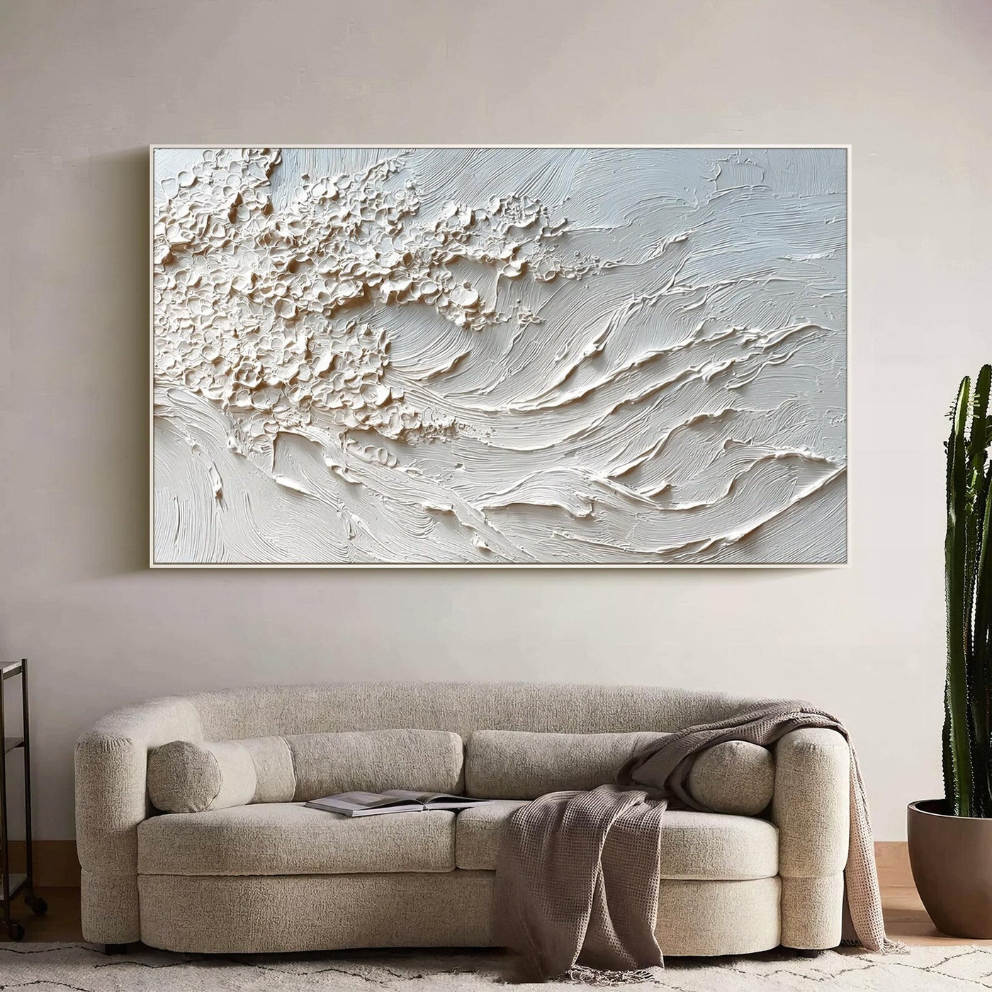 Textured Wave Serenity | Pale Hues