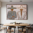 Textured Hat-Clad Silhouettes | Blush Hues