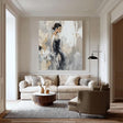Textured Elegant Figure | Black Gray