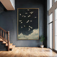 Textured Avian Nocturne | Ebony Skies