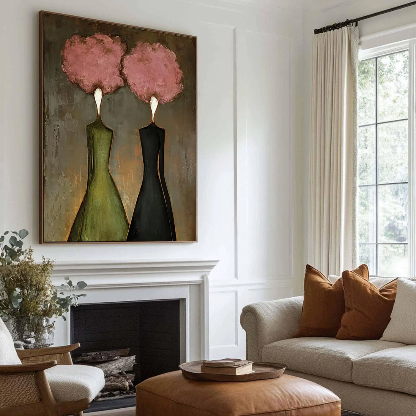 Textured Floral Duality | Pink Duo