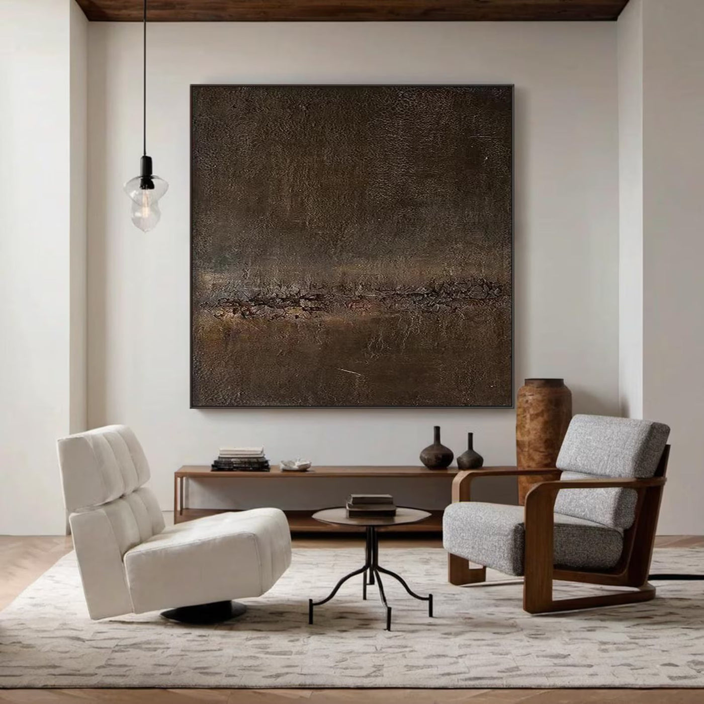 Textured Rustic Opulence | Brown Rhythm