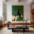 Textured Equine Narrative | Green Beige
