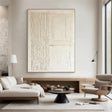 Textured Geometric Serenity | Neutral Tones