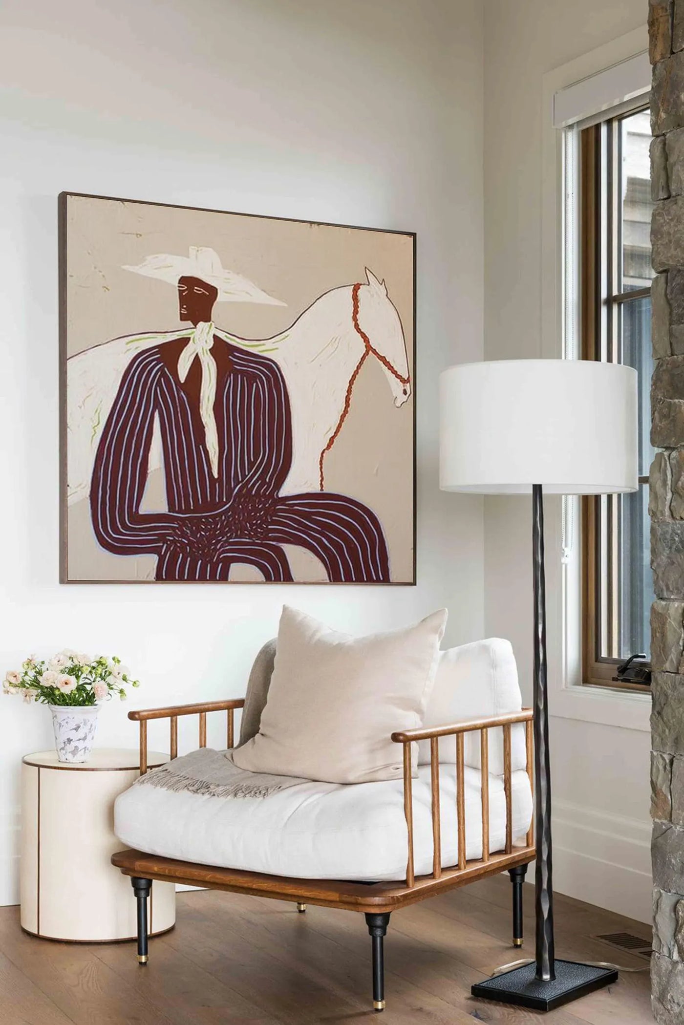 Stylish Equestrian Portrait | White Steed