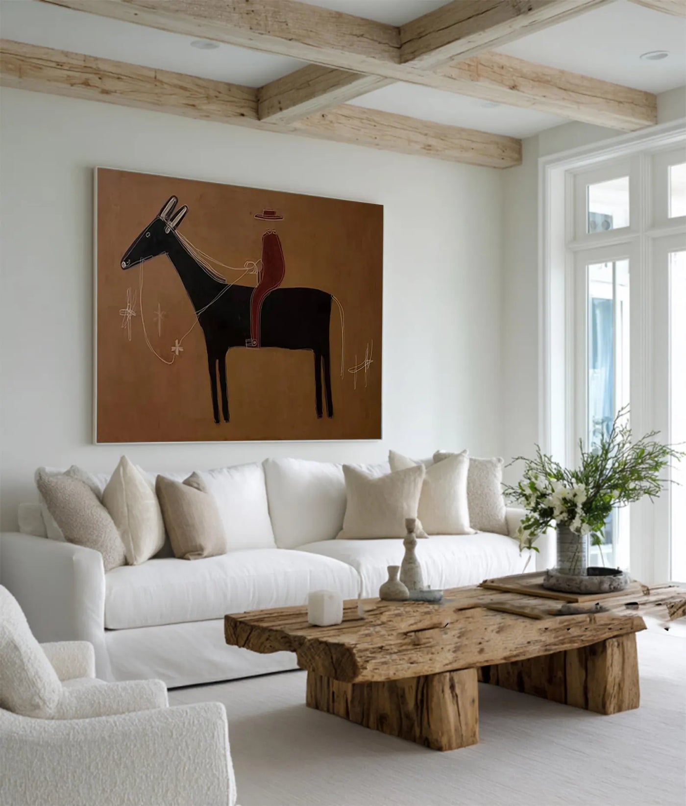 Warm Equestrian Portrait | Black Steed