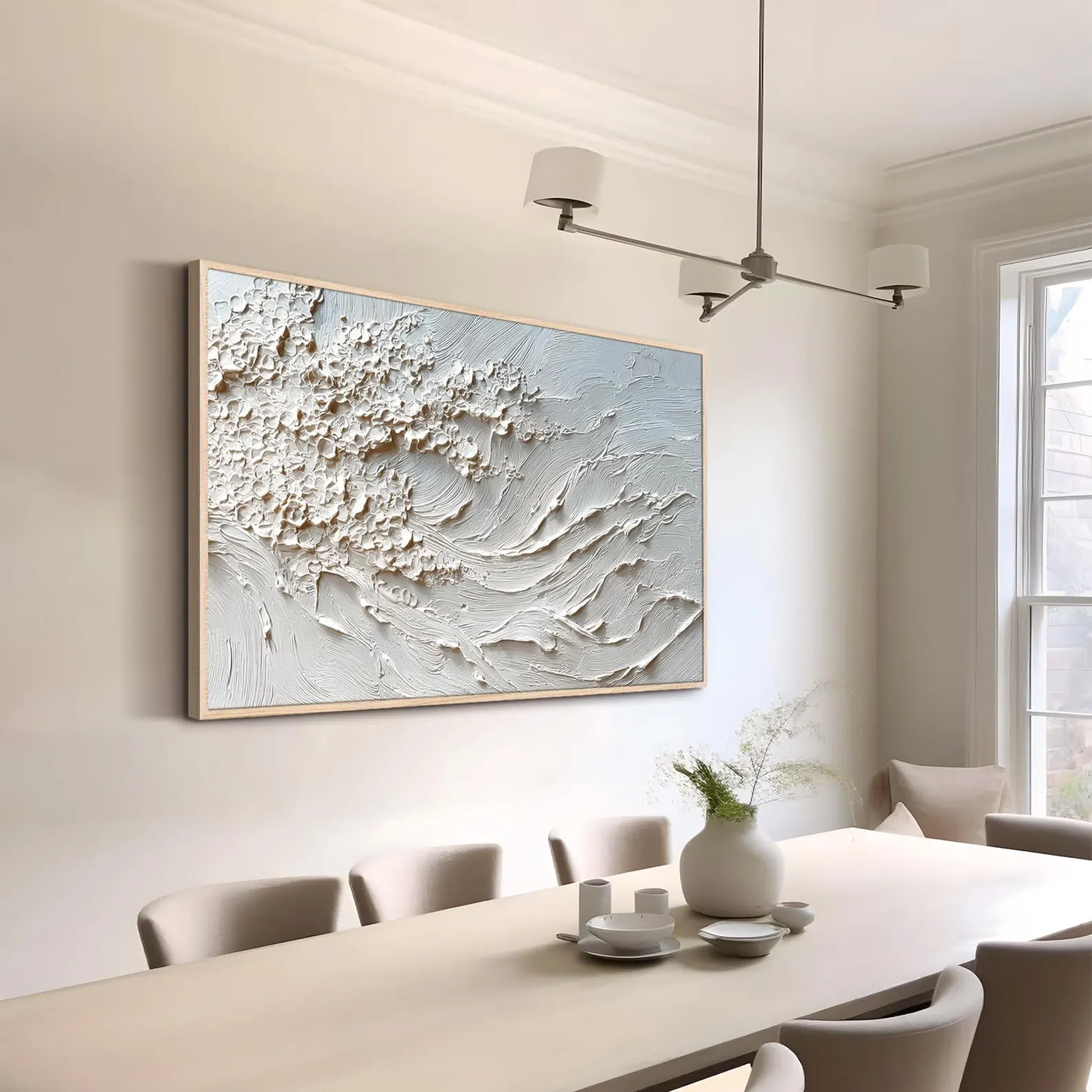 Textured Wave Serenity | Pale Hues
