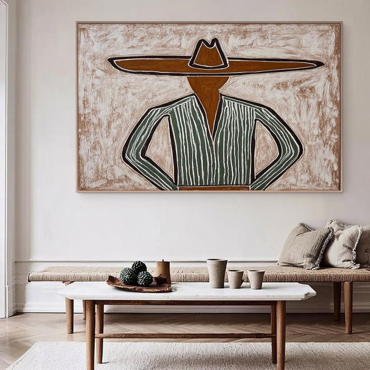 Stylized Figure Minimalism | Earthy Hat